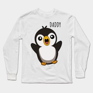 Cute Penguin, Daddy Long Sleeve T-Shirt